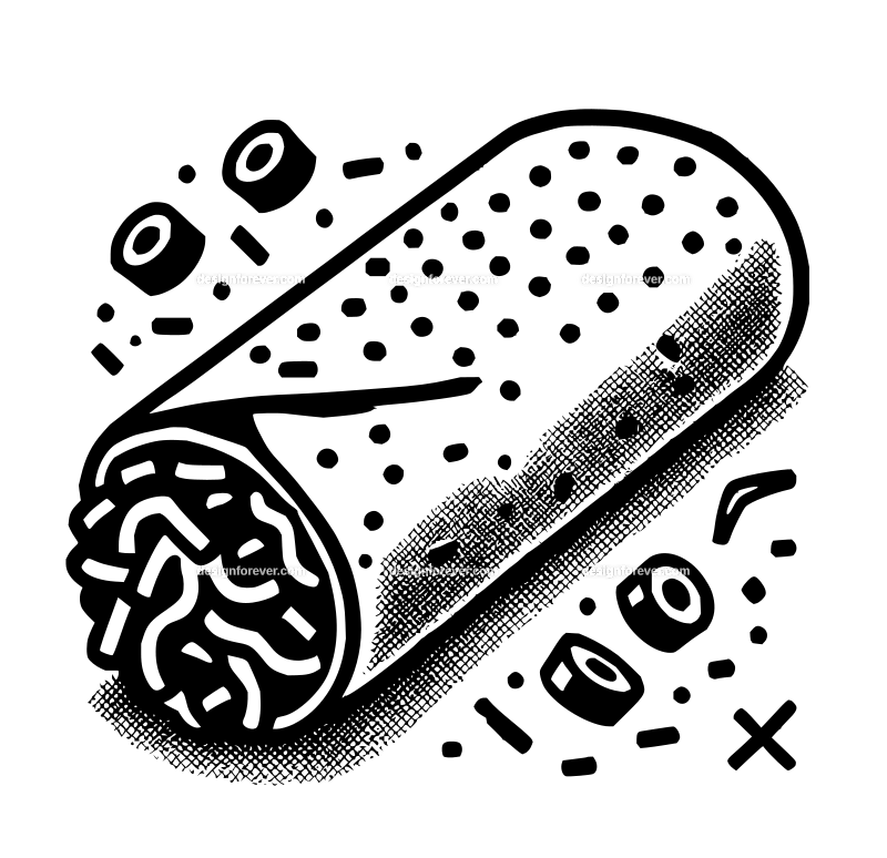 burrito graphic logo