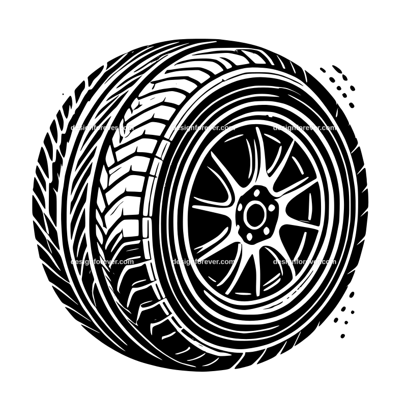 car tire graphic logo