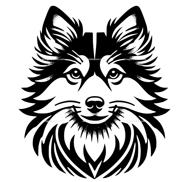 Norwegian Lundehund graphic logo