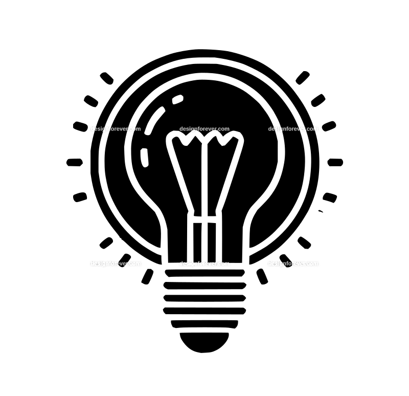 led bulb graphic logo