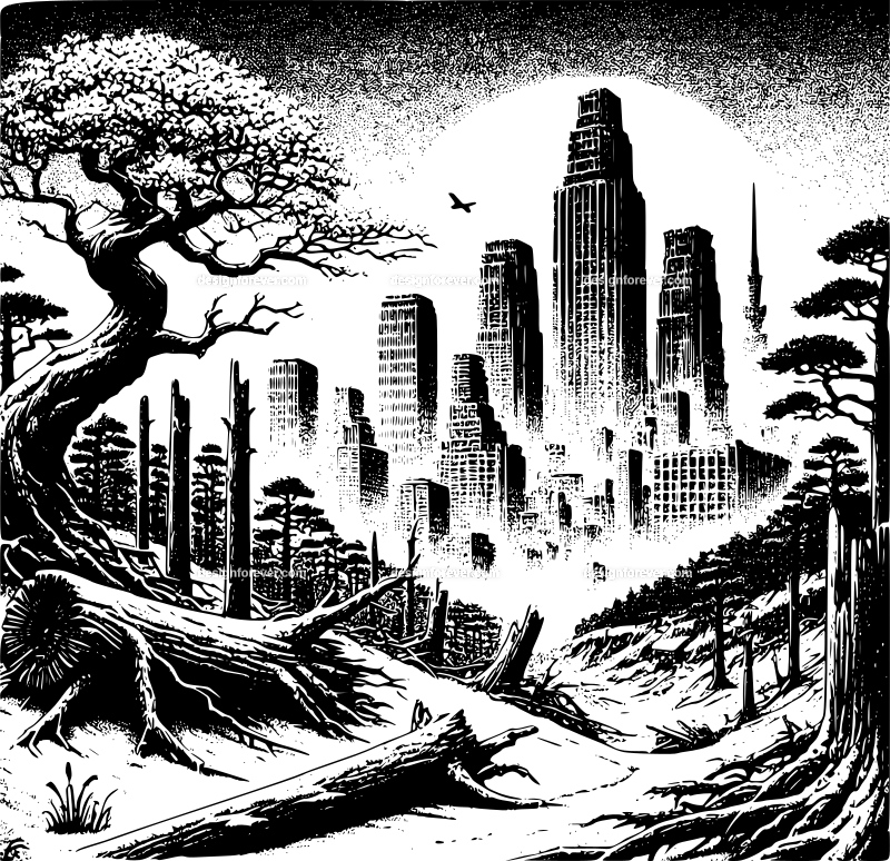 the fallen city of trees