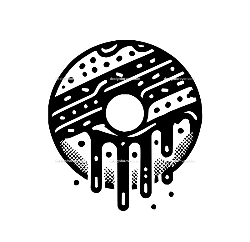 donut graphic logo