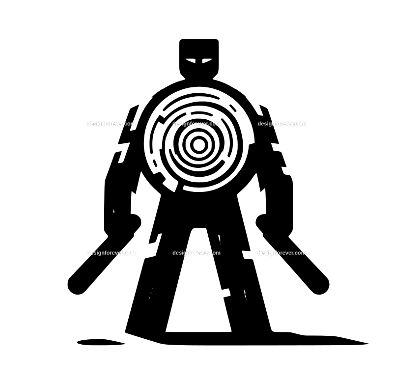 the log man graphic logo