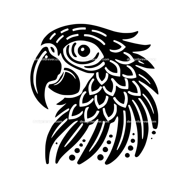 parrot graphic logo
