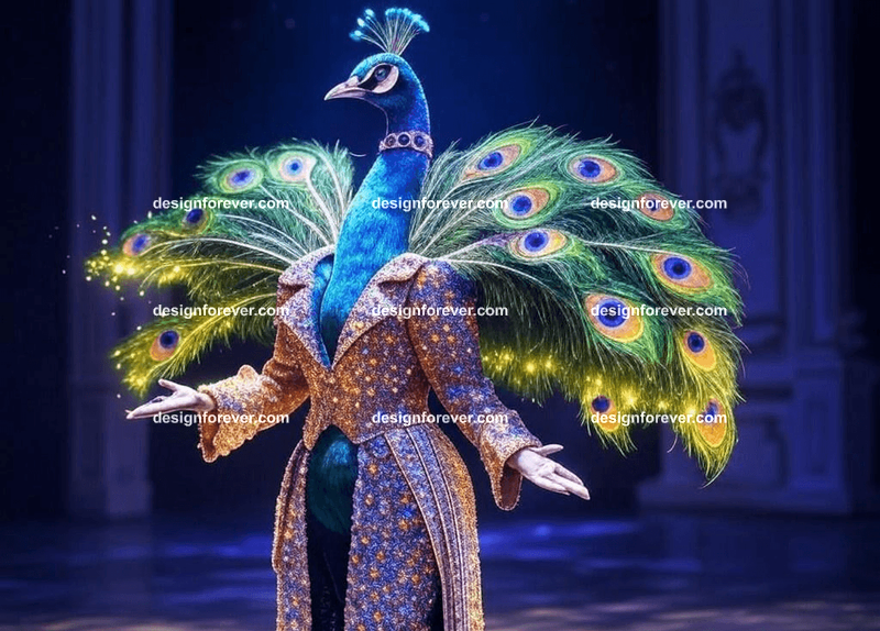 elephant in ancient greek robes