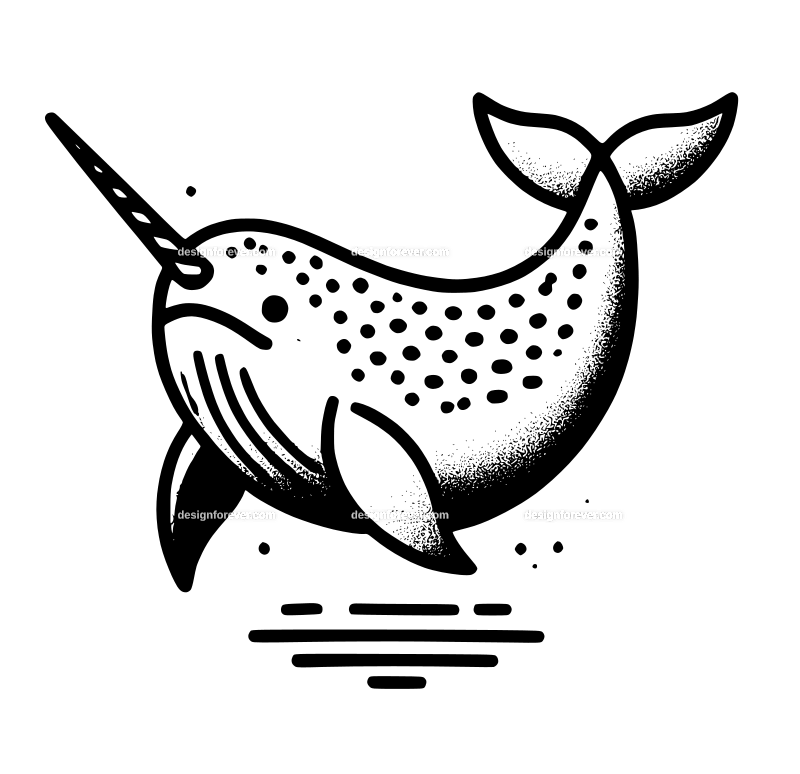 Narwhal graphic logo
