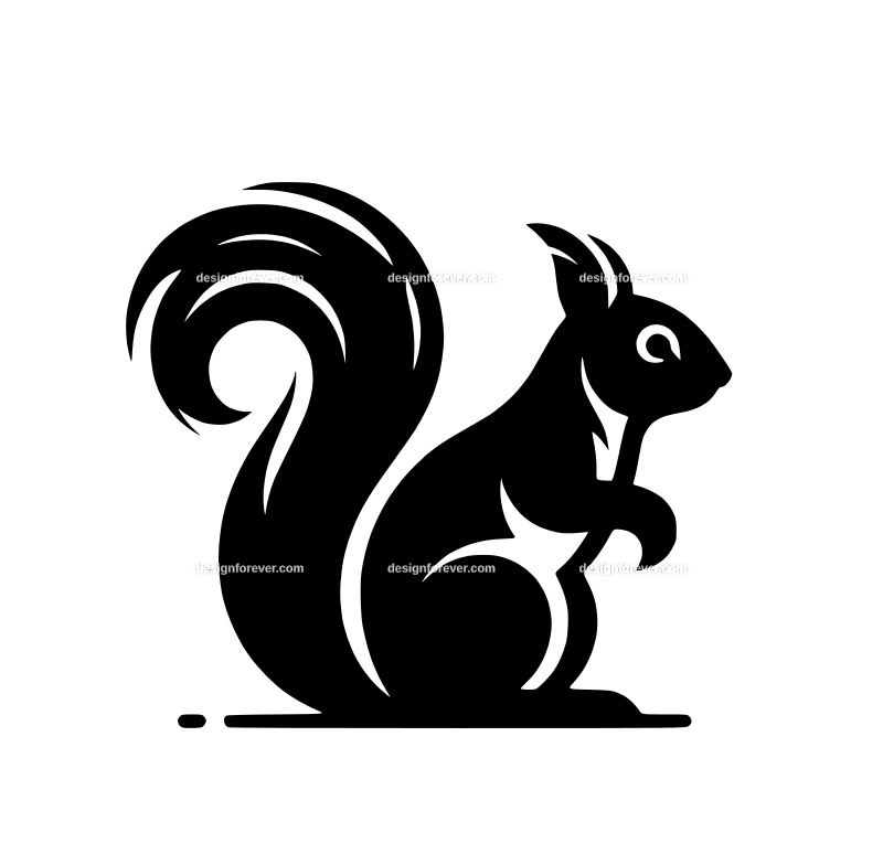 squirrel graphic logo