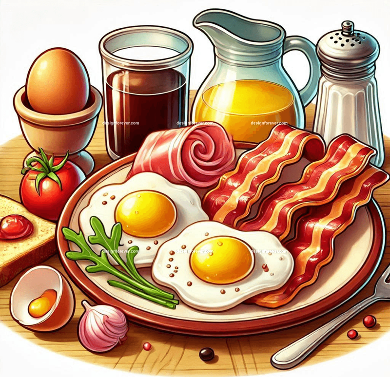 bacon and eggs
