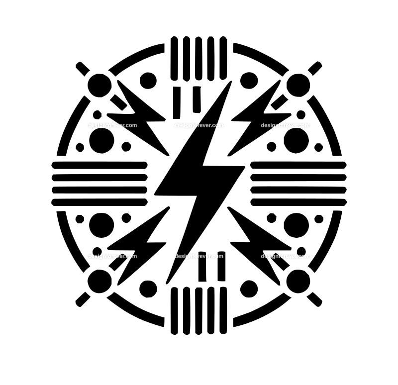 electrical lightning symbol graphic logo
