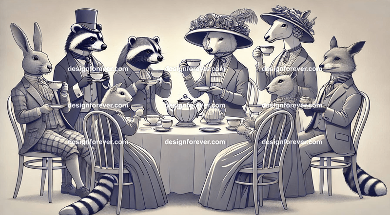 Animals as tea party animals