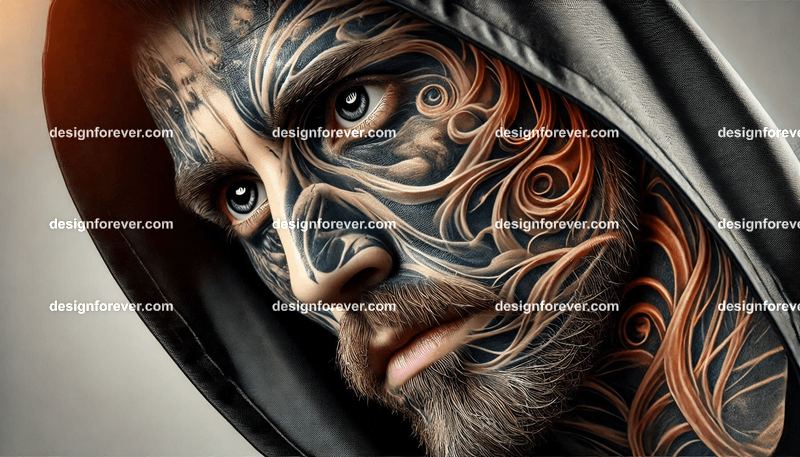 tattoo artist closeup face