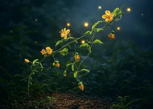 golden flowers
