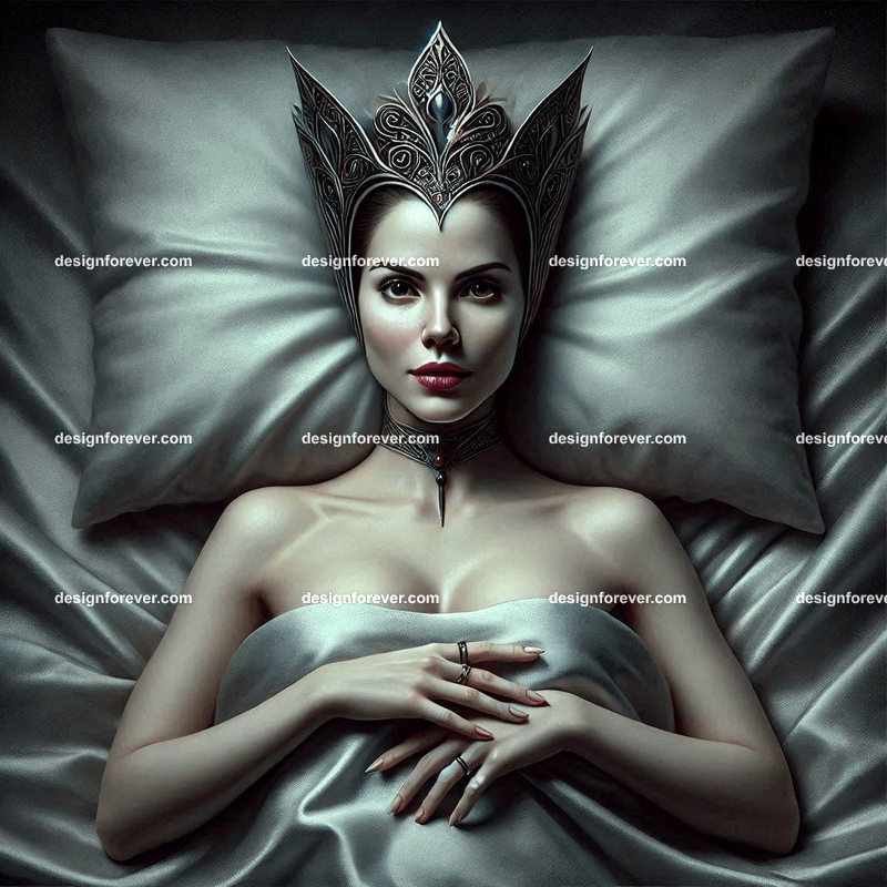 the evil queen in bed