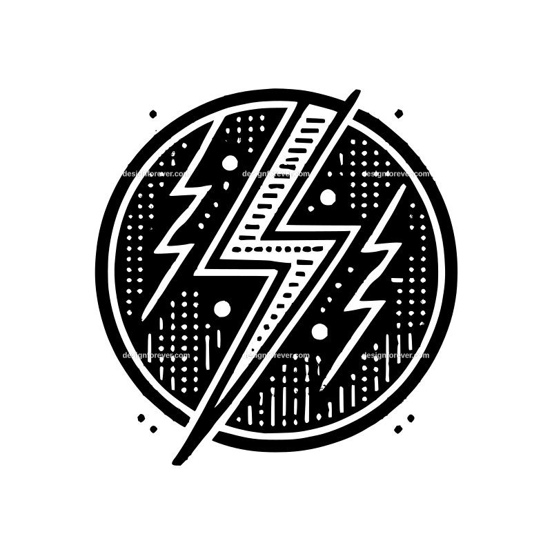 electrical lightning symbol graphic logo