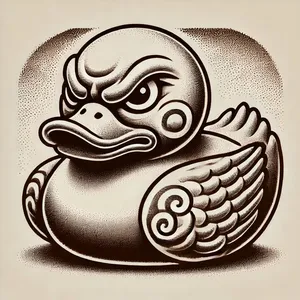 the angry rubber duck