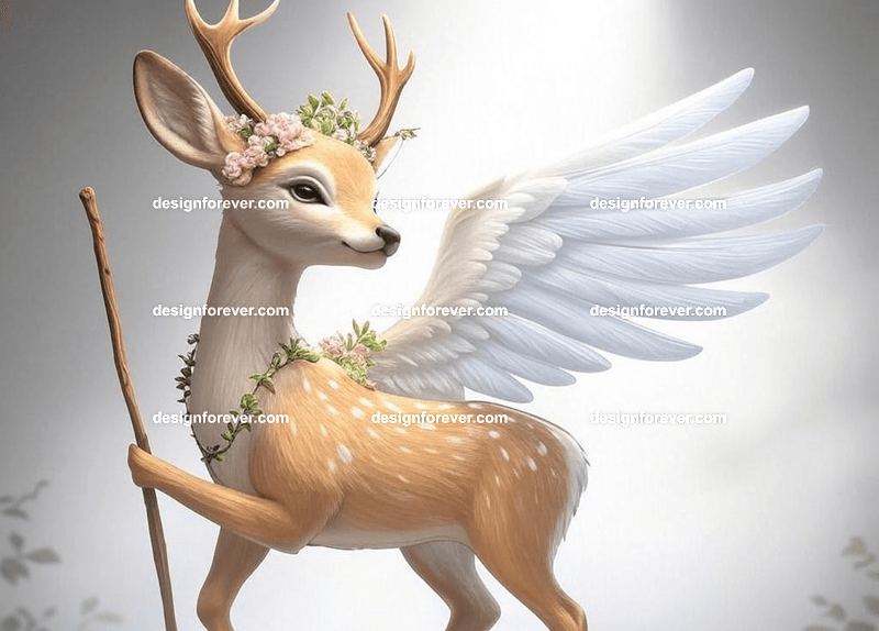 Graceful deer as a forest guardian