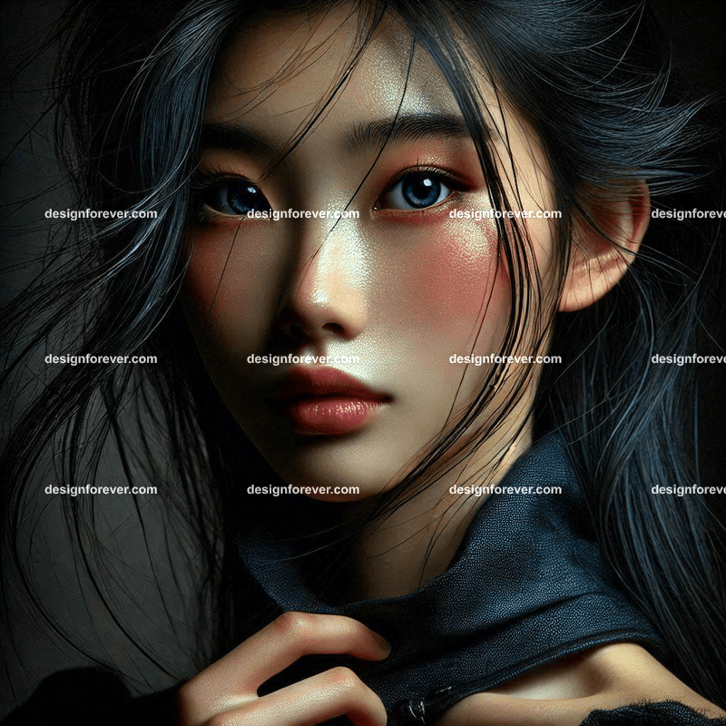 Young female sorcerer fantasy shot