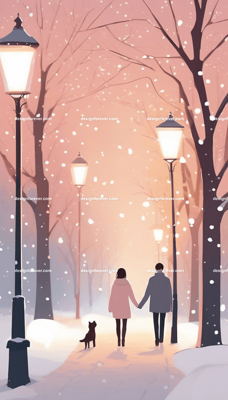 a couple wife husband girlfriend boyfriend celebrating new years xmas christmas holiday