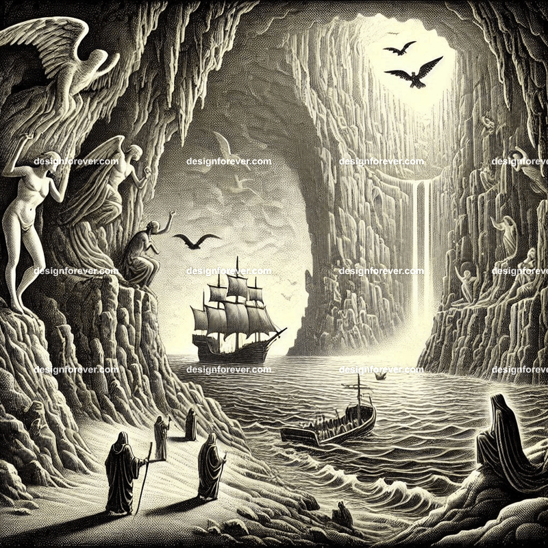 the cave of sorrow and ship of souls