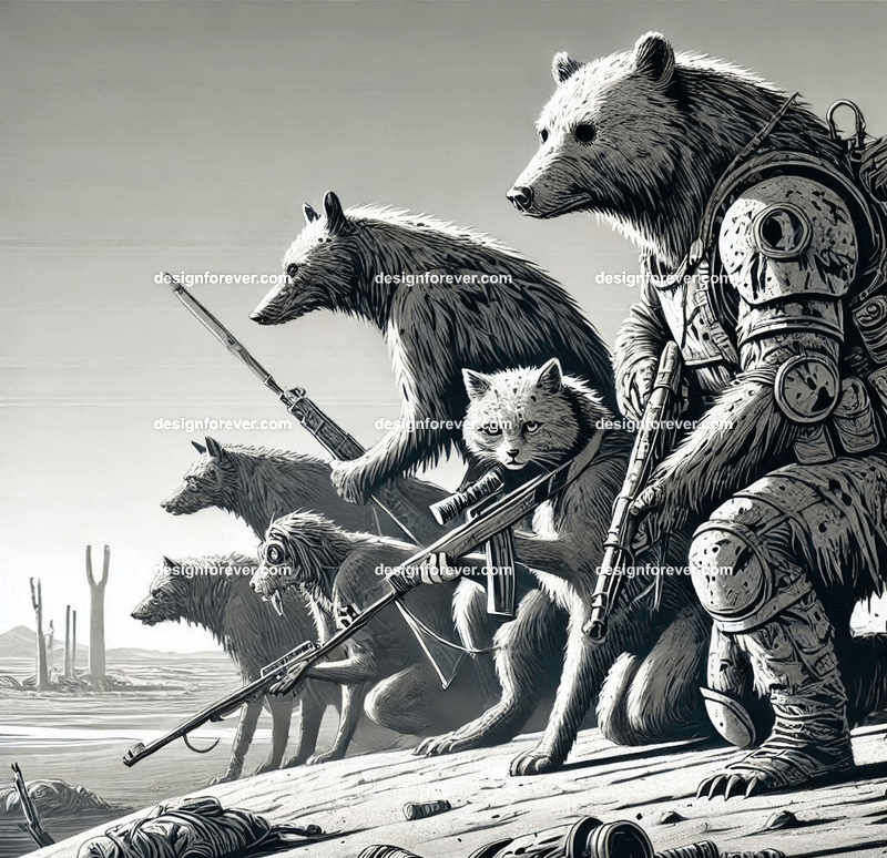 Animals as wasteland warriors