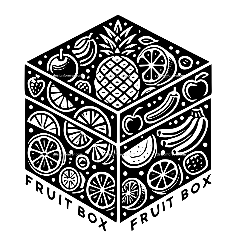 the fruit box graphic logo