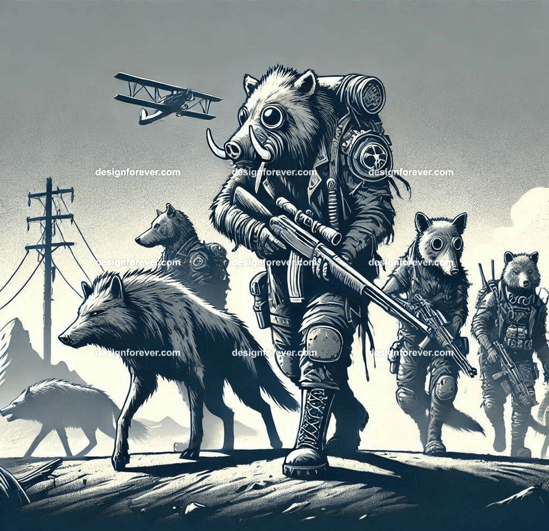 Animals as wasteland warriors