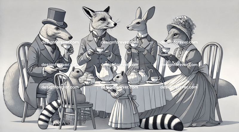 Animals as tea party animals