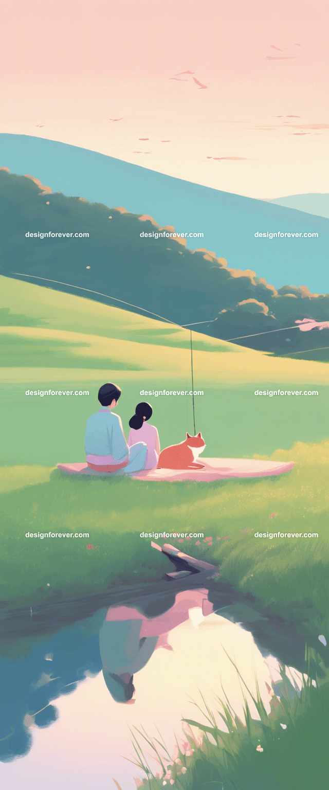 teen girl with a girl friend on tree branch of big old tree looking down at river