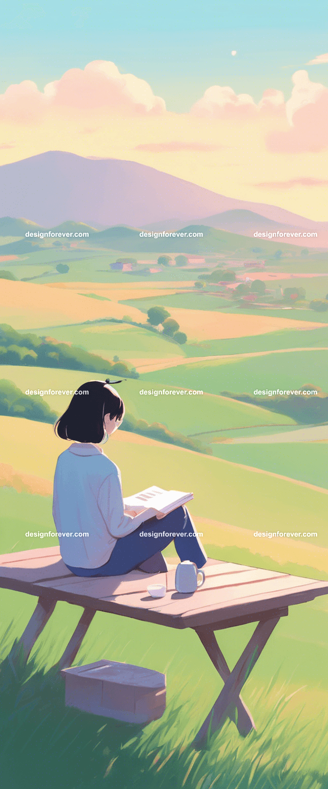young woman doing homework