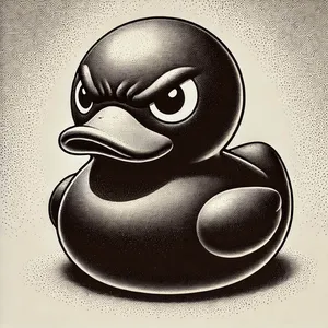 the angry rubber duck