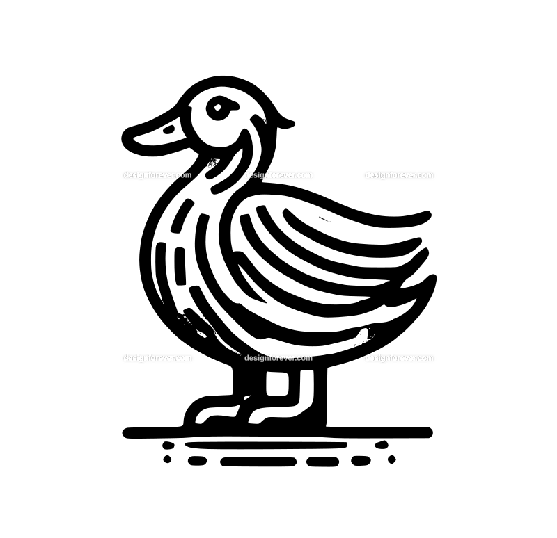 the duckling graphic logo