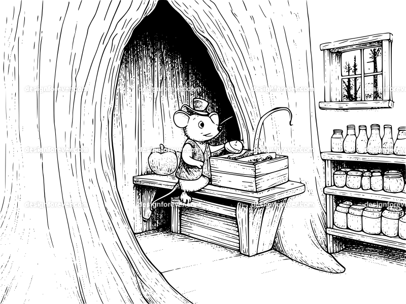 mr mouse cooking food