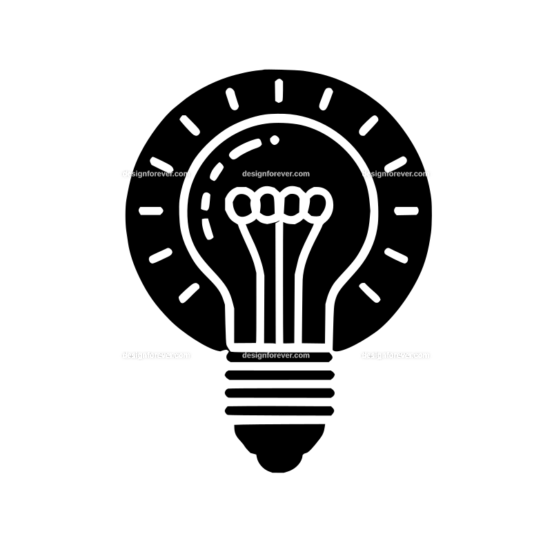 led bulb graphic logo