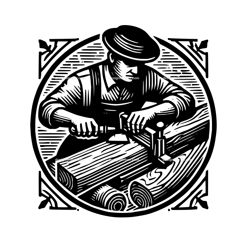 the woodcraftsman graphic logo