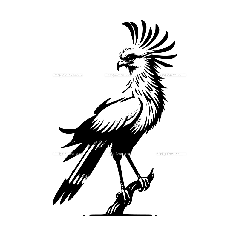 Secretary Bird graphic logo