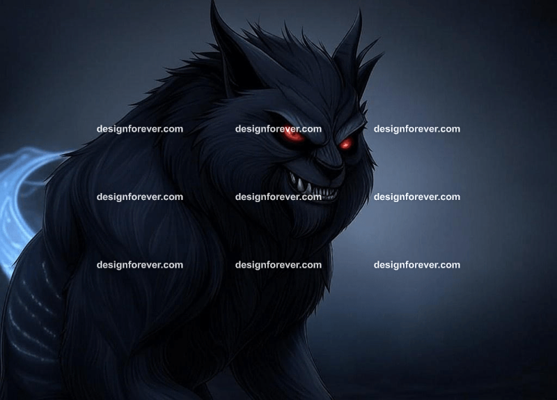 Cursed Beasts – Anthropomorphic characters with dark, haunting designs, such as glowing eyes or eerie scars