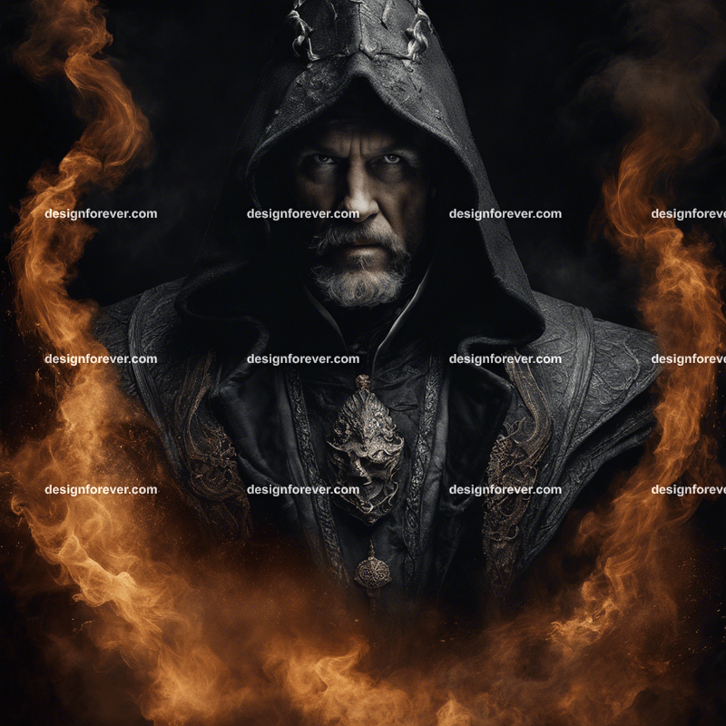 evil wizard with beard