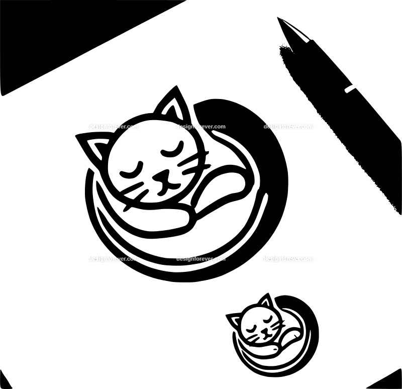 the sleeping cat logo