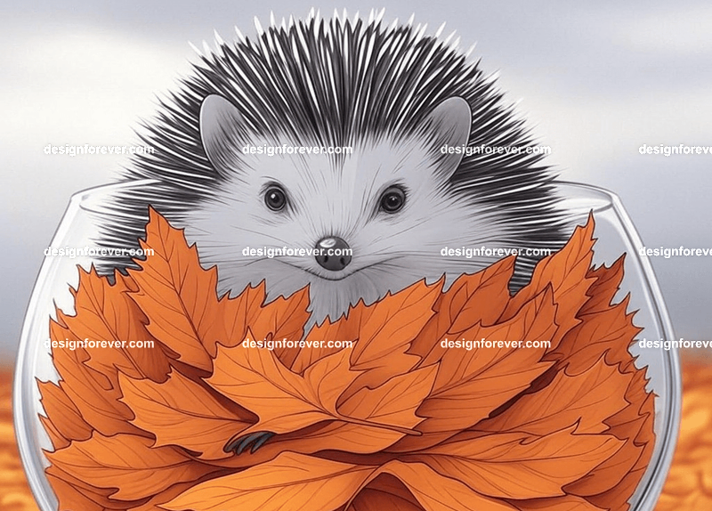 hedgehog crystal ball glass orb