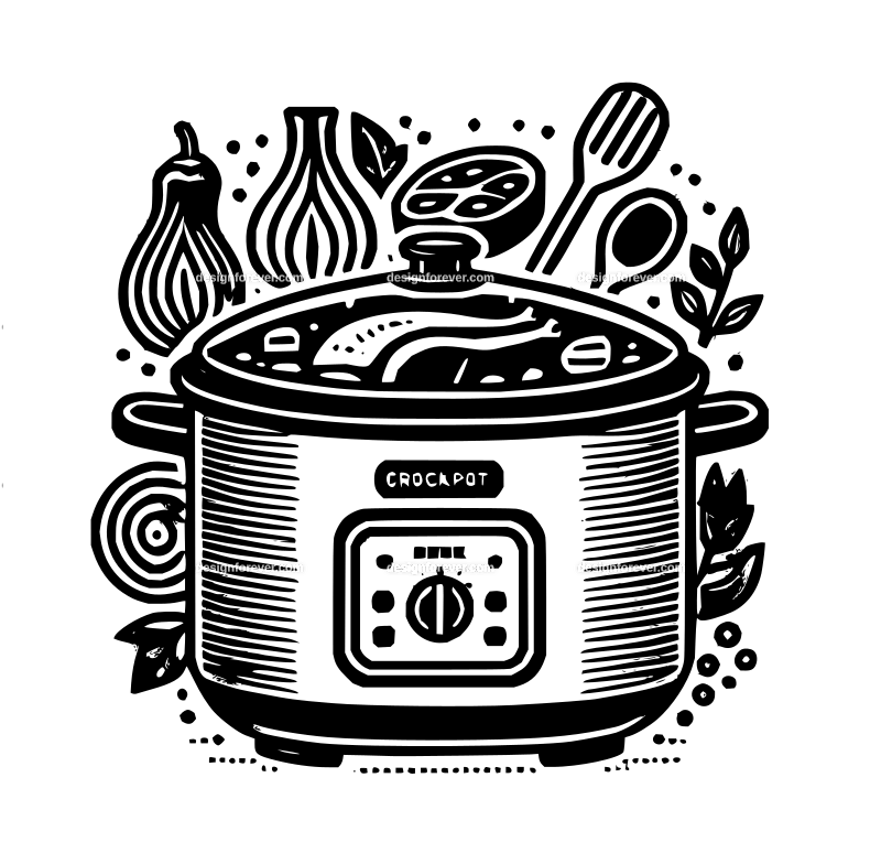 the crockpot graphic logo
