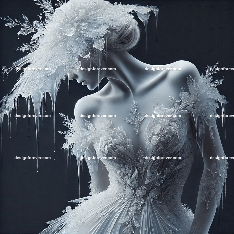 dress made of ice