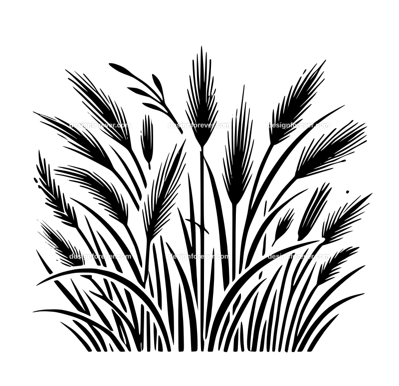 grass weeds graphic logo