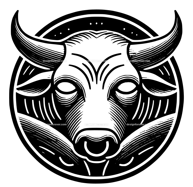 the sleeping ox graphic logo