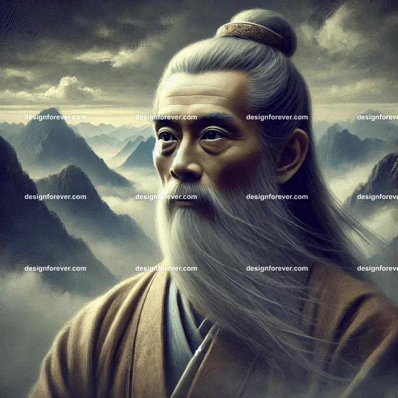 chinese philosopher in the mountains