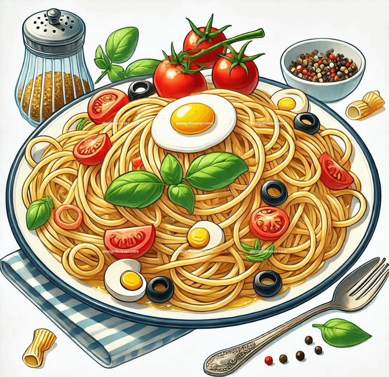 plate of sphaghetti