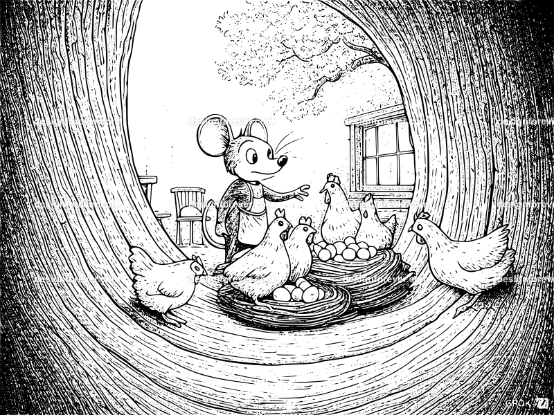 mr mouse shopping for groceries