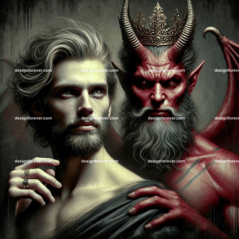 the evil king and his demon advisor