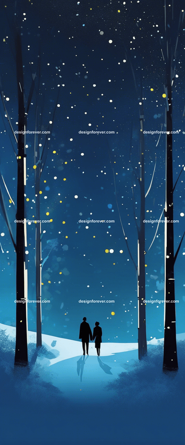 a couple walking dog evening