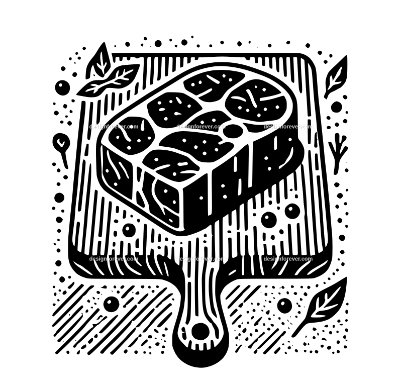 the butcher block graphic logo