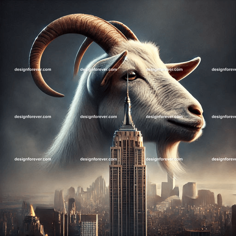 goat on top of empire state building